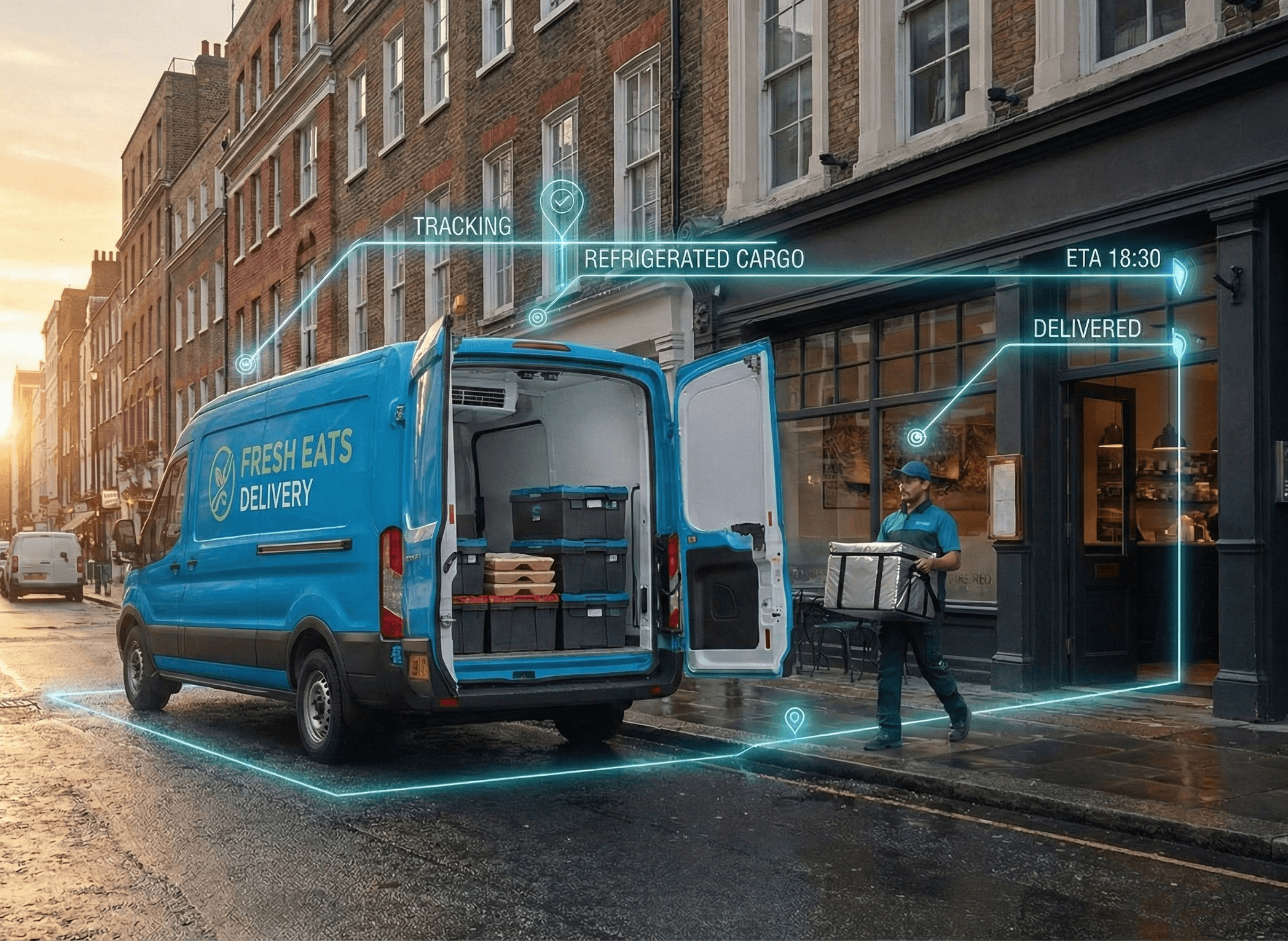Genii Logistics team delivering across London