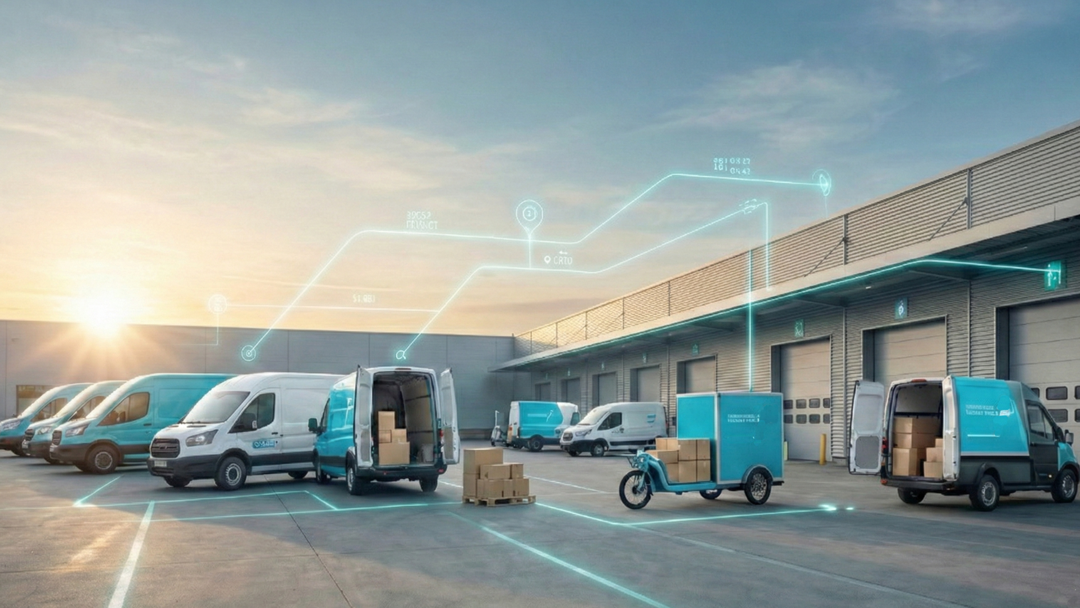 Genii Logistics courier making a same-day delivery in London